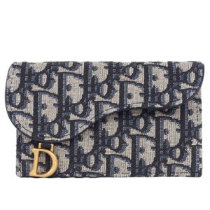 Dior Saddle Cosmos Zipped Card Holder