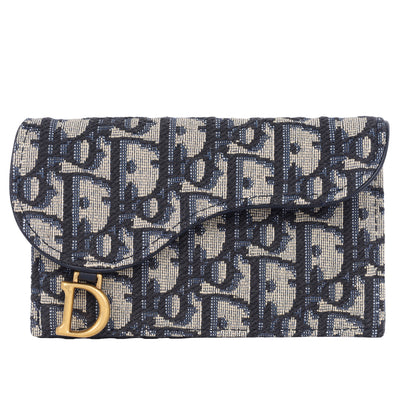 Dior Saddle Cosmos Zipped Card Holder
