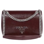 Prada Saffiano Leather Chain Shoulder Bag
