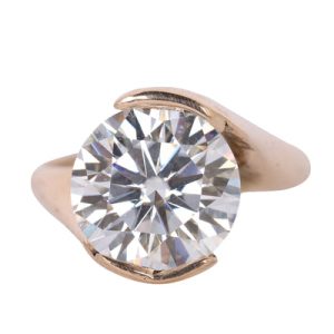 4 Carat Moissanite Solitaire Engagement Ring Size 5