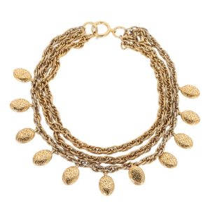 Chanel Strand Gold Necklace